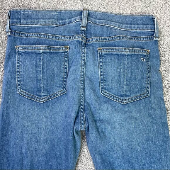 Rag & Bone Capri Jeans Women’s 26 Blue Skinny Low Rise Medium Wash Denim Stretch - Picture 4 of 14